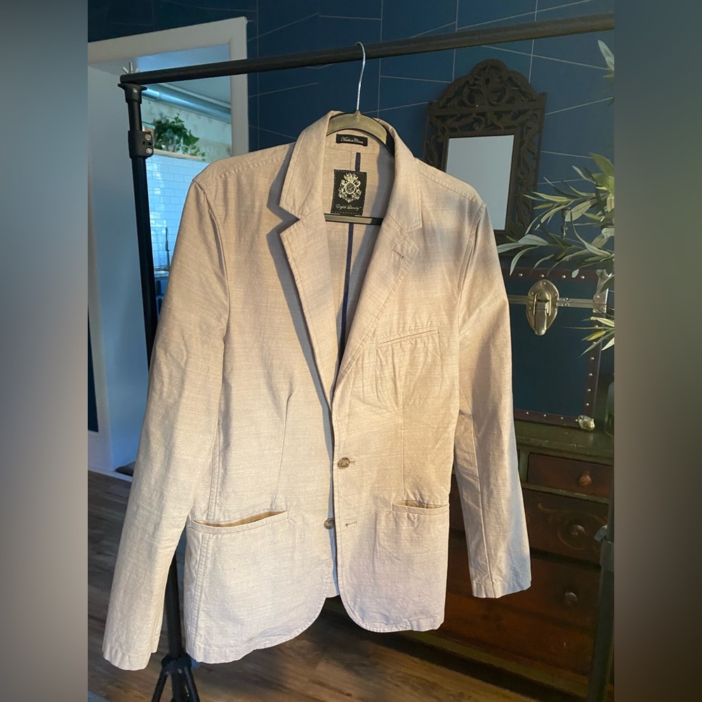 Beige blazer cotton size large